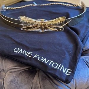 NWT Anne Fontaine Gold Metal Firefly Belt